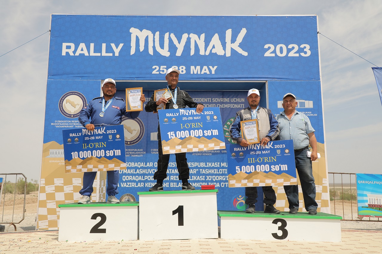 Определены победители соревнования «Rally Muynak» проходившее на дне Аральского моря